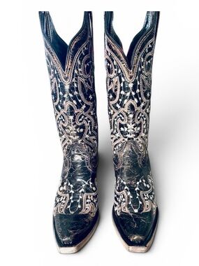 JB Dillon leather cowboy boots sz 6.5